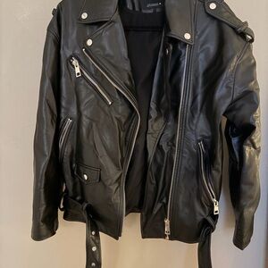 Zara Black Leather Jacket